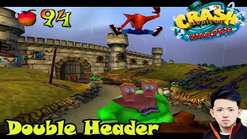 Double Header - Crystal And White Gems - N. Trophy Area | Crash Bandicoot 3: Warped