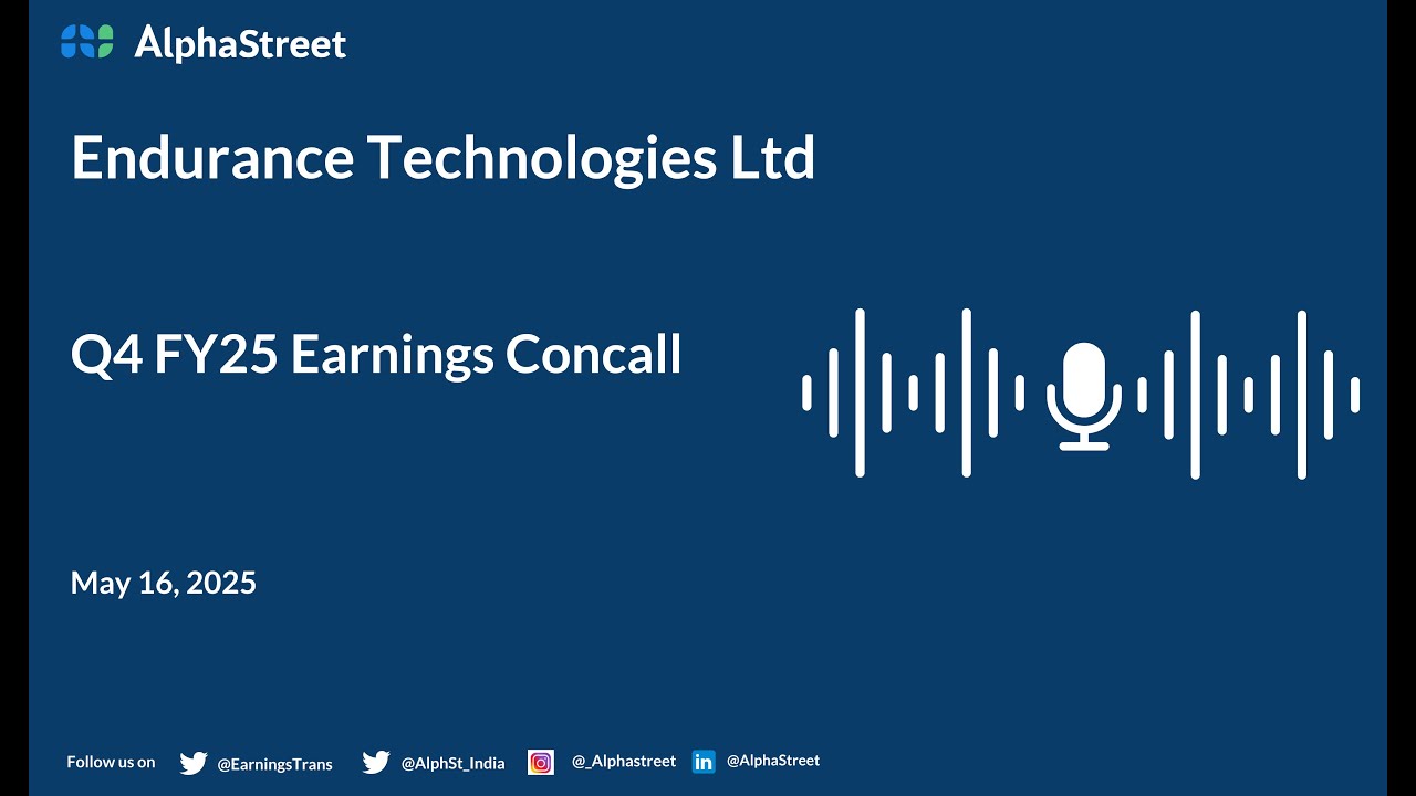 Endurance Technologies Ltd Q4 FY2024-25 Earnings Conference Call
