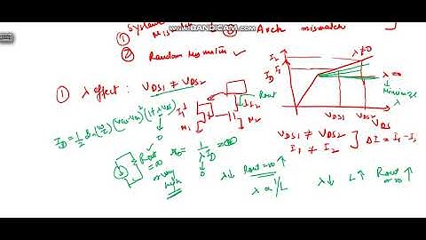 analog ic design 37  Simple current mirror and systematic mismatch 2