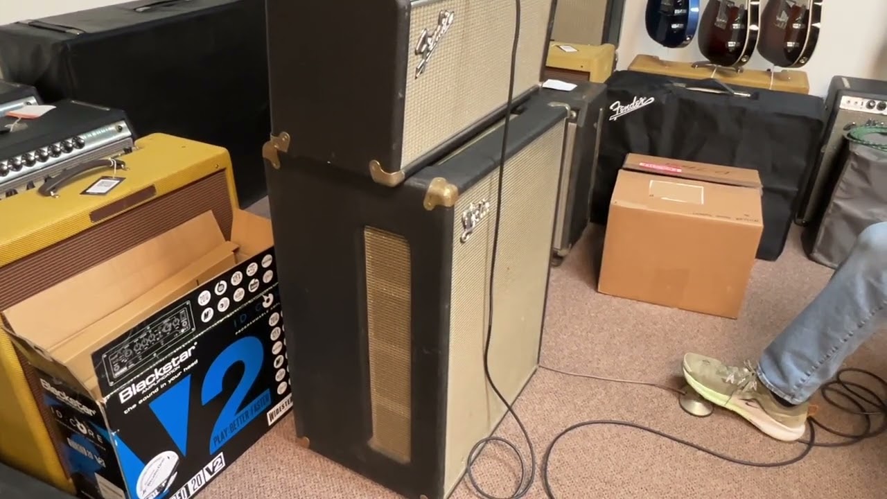 1969 Fender Leslie Model 16 Vibratone rotating speaker cone with Bandmaster Reverb