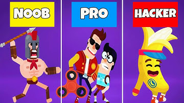 Bowmasters - Noob vs Pro vs Hacker Part #2