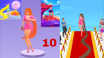 Hair challenge :  Gameplay Walkthrough All Levels #Shorts Level 10