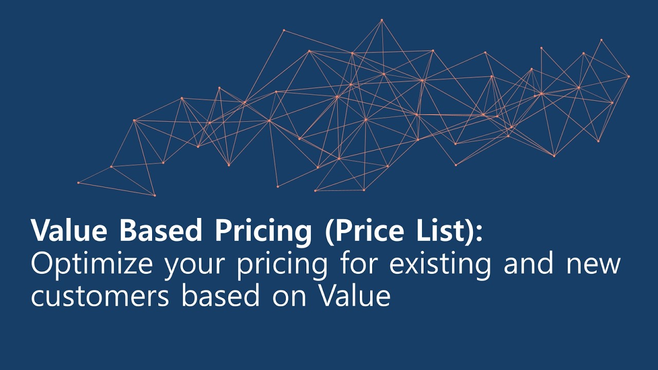 Intro Value Based Pricing Price List