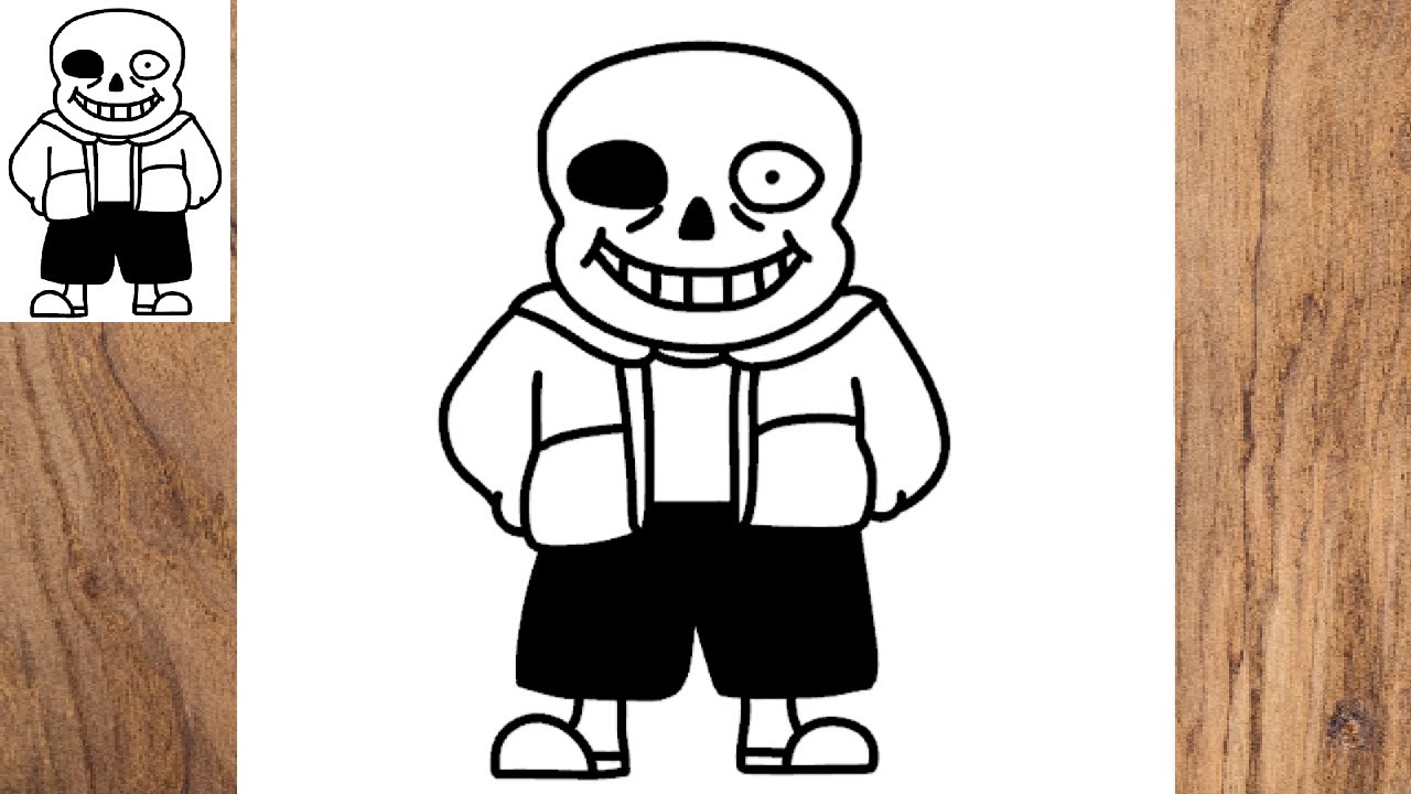 Como Desenhar o SANS  JOGO undertale 