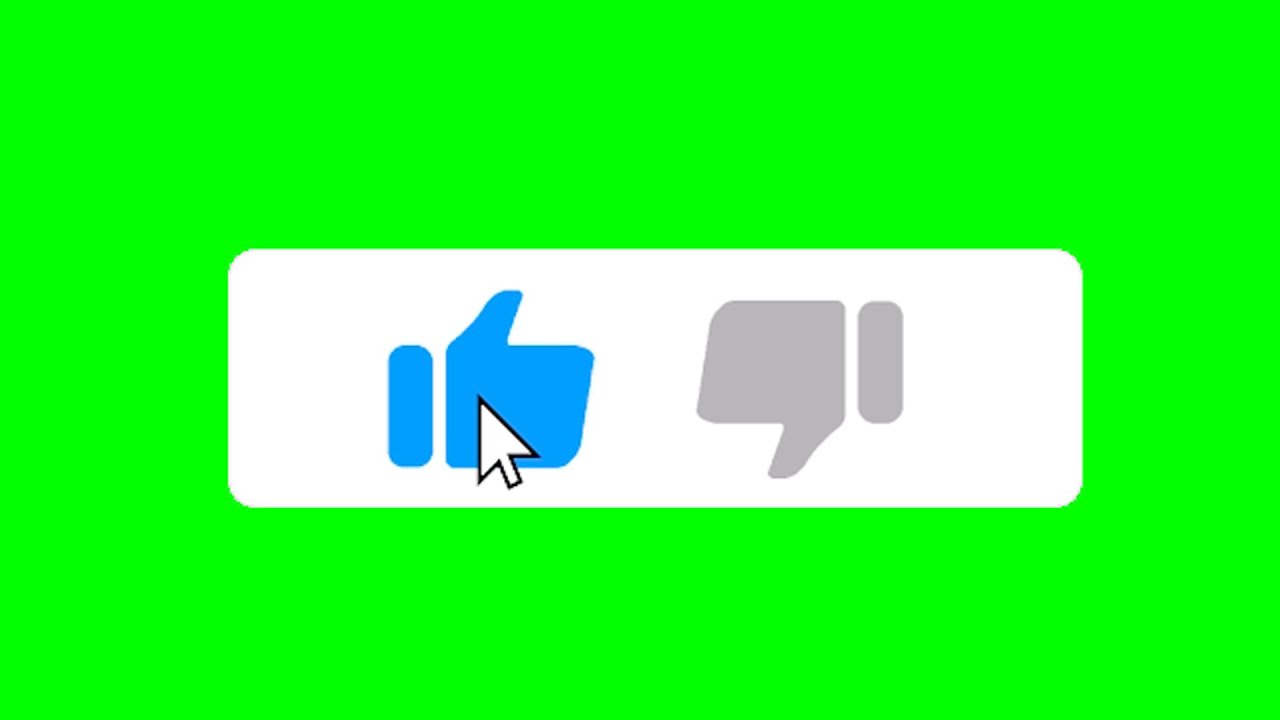 LIKE Green Screen Animation no Copyright (HD) Green Screen Like