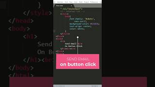 Send Email On Button Click | htmltips | HTML , CSS.