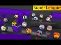 Football Clubs Marble Race 3D Super League | 16 best clubs