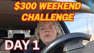 WALMART SPARK, DOORDASH, UBEREATS... $300 Weekend Challenge | Day 1 | FIRST Double Shopping Order