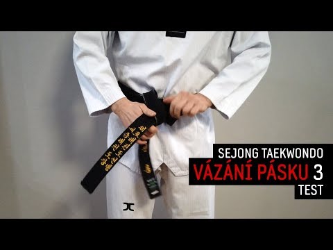 Video: Jak Uvázat Pás V Taekwandu