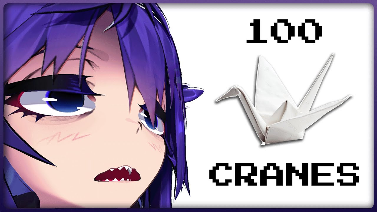 Folding 100 paper cranes...【HANDCAM 】