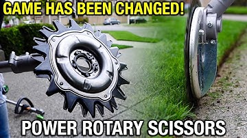 POWER ROTARY SCISSORS + EGO attachment ~ Maruyama ~ IDECH ~ RECIPROCATOR ~ lawn blade ~ FIRST MOW!