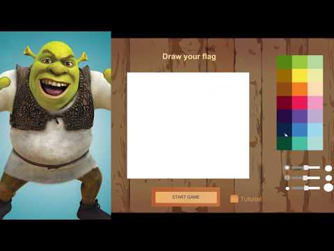 How to draw a Shrek flag to defend your swamp - Cartonfall Fortress Tutorial