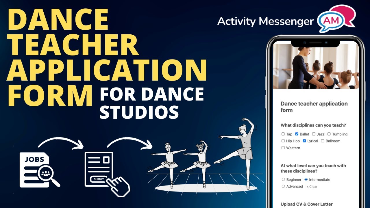 Dance Teacher Job Application Form YouTube