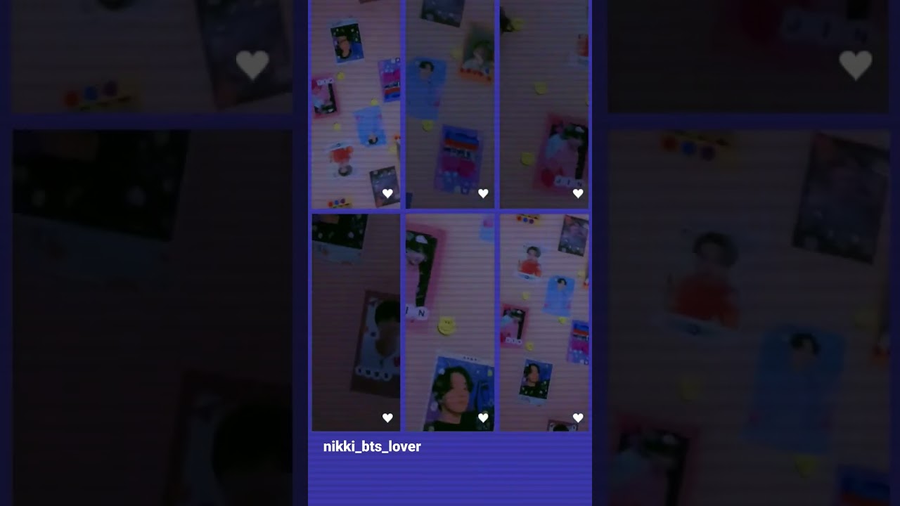 😍😍my room on bts lovely cards 🥀🥺😍 