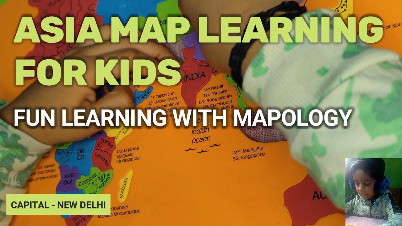 Explore Asia map! Learn Countries & Capitals in 5 Minutes with Mapology