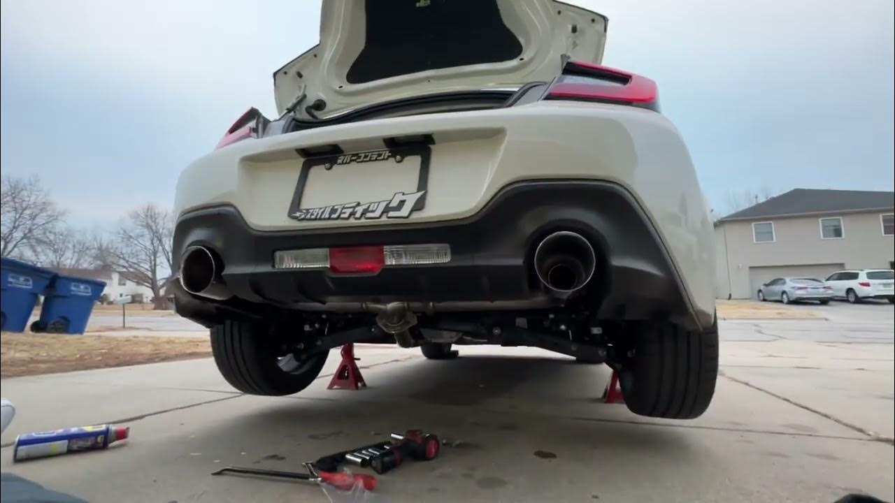 GR86 Remark muffler delete install & sound clips YouTube