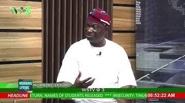 WSTV @ 3:  ROLE OF THE MEDIA IN GOVERNANCE AND THE WAR AGAINST INSECURITY AT A TIME LIKE THIS