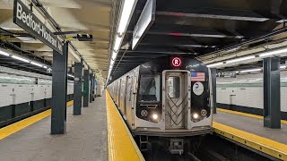 NYC Subway Rare: Rerouted R160 R via the G Line to Bedford Nostrand Avenues!