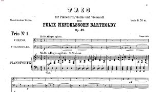 Mendelssohn: Piano Trio No. 1—Score Video