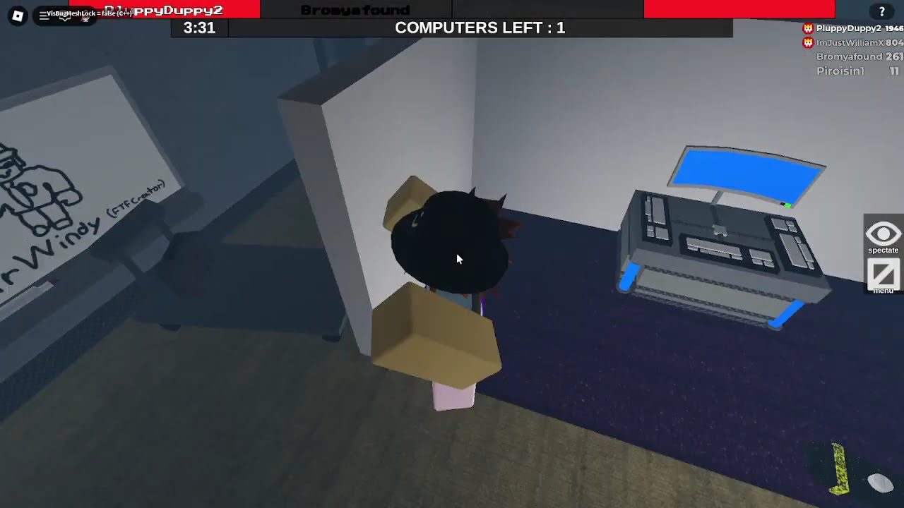 It turned into a 1v1 [Roblox Flee The Facility]