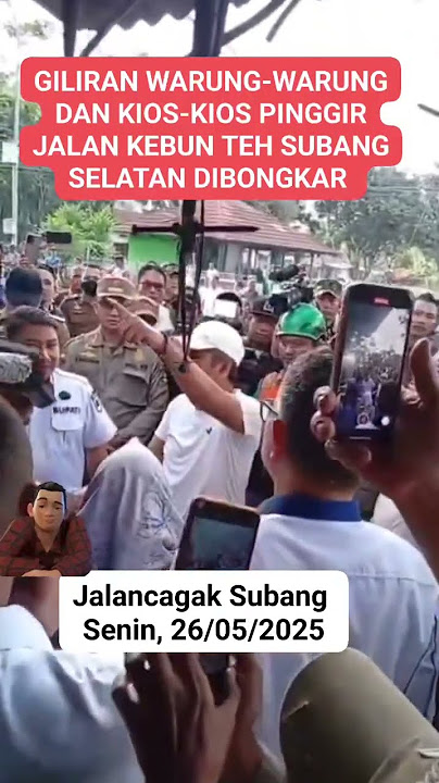 warung warung pinggir jalan cagak (bangli) sekarang ikut di bongkar..#viralsubang #bangli #kdm