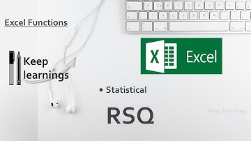Excel RSQ Function