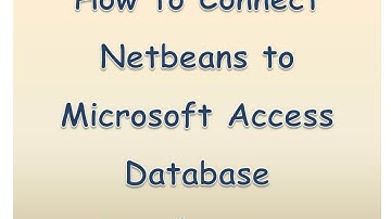 How to Connect Netbeans to Microsoft Access Database by Kindson