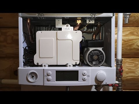 Зимний запуск газового котла Haier Aquila.