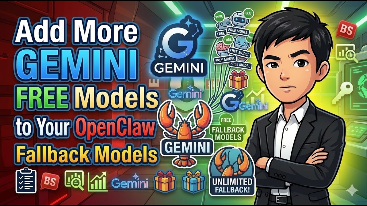 Add More Gemini Free Models to Your OpenClaw Fallback Models - YouTube