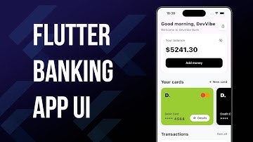 Build a Modern Banking App UI in Flutter | Tutorial | Silent Coding With Chill Background Music
