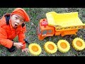 Construction Vehicle Toys Assembly Cars for Kids with Dump Truck Excavator Crane Truck by Dave Mario