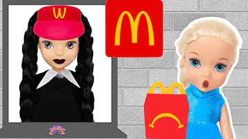 Elsie and Annie Unhappy Meals Food Rescue with Wednesday