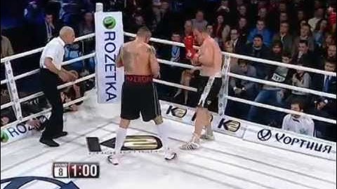 ПОБЕДА!   Александр УСИК vs Андрей КНЯЗЕВ  Бокс 18 04 2015  Раунд 8