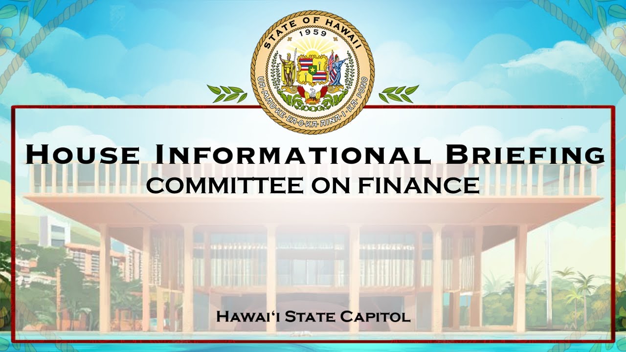 FIN Info Briefing - Thu Jan 15, 2026 @ 9:00 AM HST