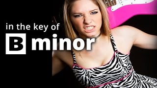 80s METAL GUITAR Backing Track B Minor Bm