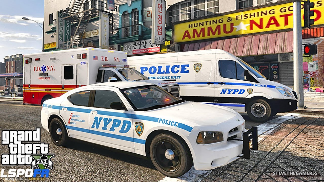 LSPDFR #555 - NYPD HIGHWAY PATROL (GTA 5 REAL LIFE POLICE PC MOD) SLICKTOP ...