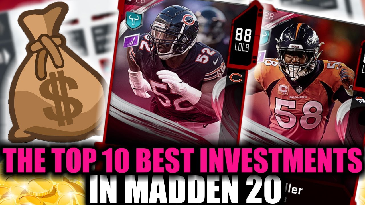 THE TOP 10 INVESTMENTS IN THE GAME RIGHT NOW! | MADDEN 20 ULTIMATE TEAM