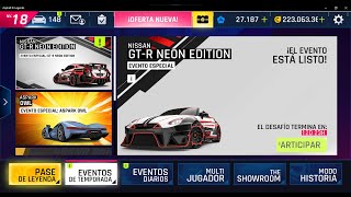 Asphalt 9 Legends: Evento Especial Nissan GT R Neon Edition