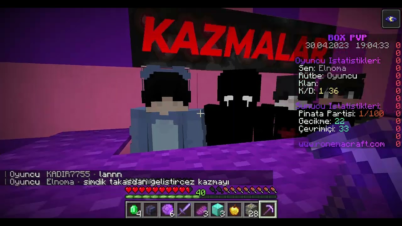 Ronemacraft BoxPvP Kasıldık Tanıktık 1.16.5  Sunucu tanıtımı #part2  #minecraft #ronemacraft #boxpvp