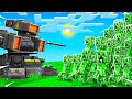 500 CREEPERS vs ROCKET LAUNCHER In MINECRAFT!