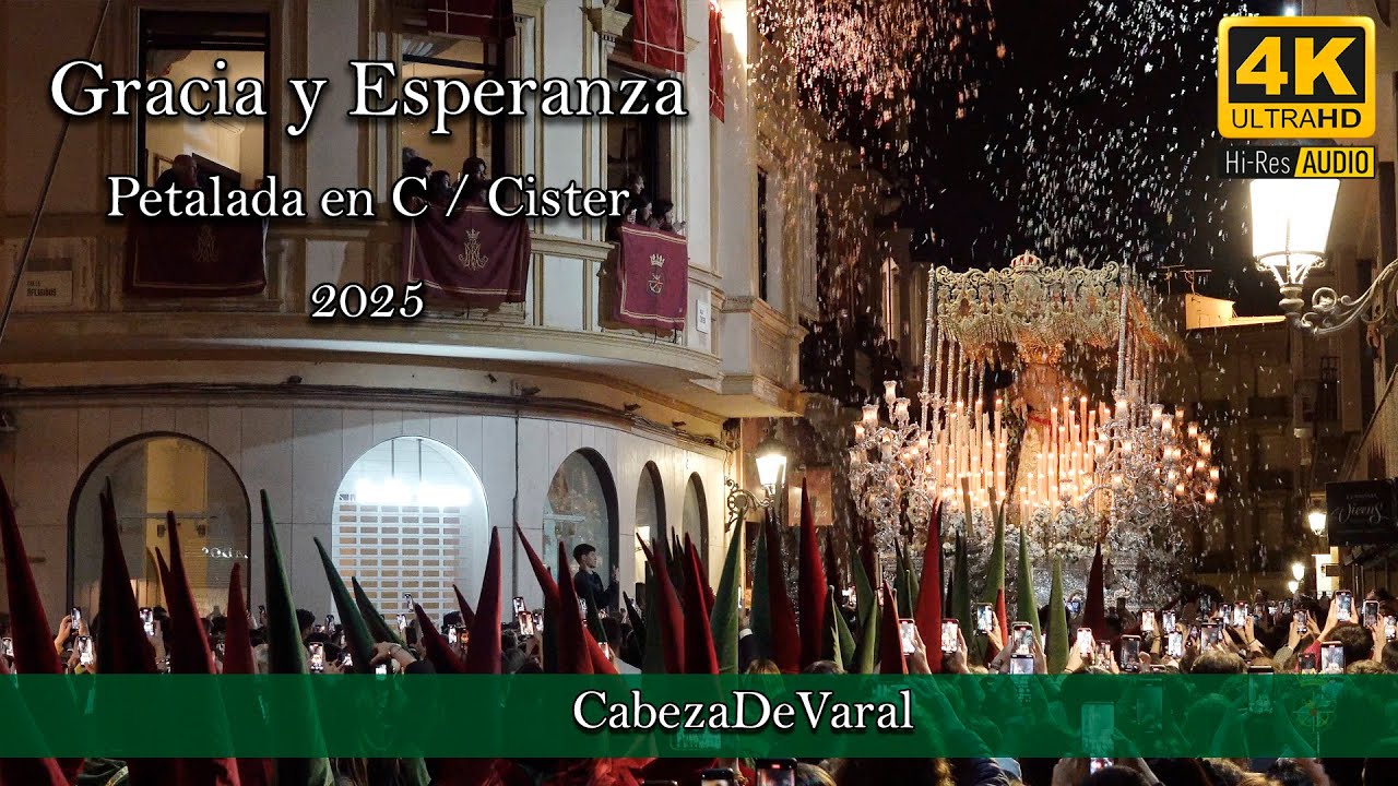 VIRGEN DE GRACIA Y ESPERANZA PETALADA C/CISTER | MÁLAGA 2025