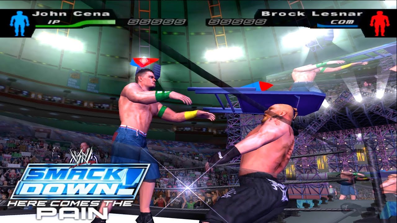 John Cena vs. Brock Lesnar | First Blood Match | WWE Smackdown!🔥🔥🔥