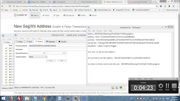 How to create a bitcoin segwit address and how to import it into electrum