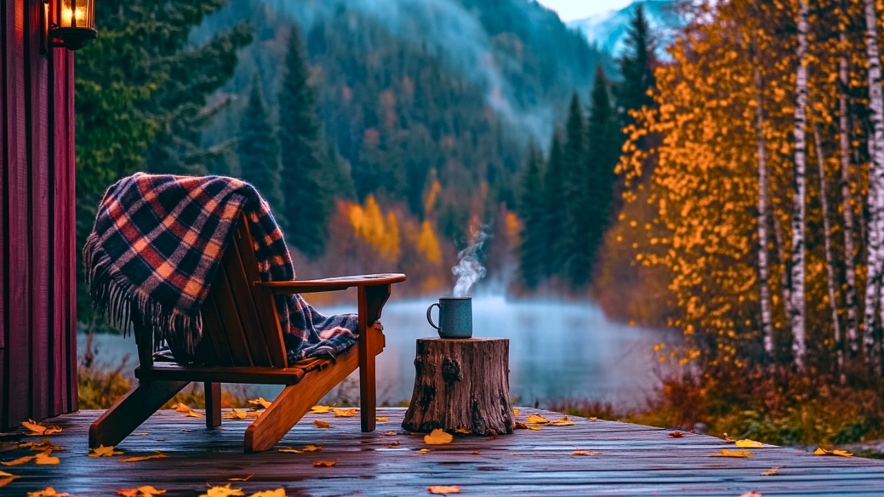 Evenings at the cozy riverside cottage 🌙🕯️