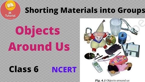 Objects Around Us-Chapter 4 - Sorting Materials Into Groups Class 6 Science