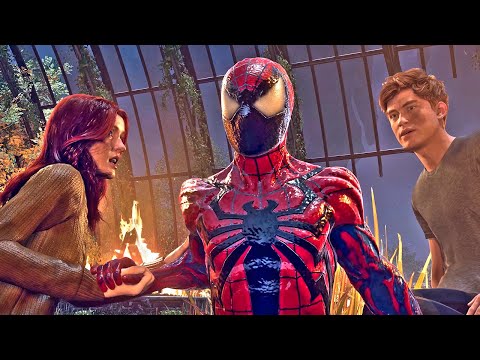Marvel's Spider-Man 2 Peter Gets The Carnage Suit Transforms Scene