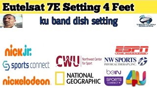 How to Eutelsat 7b dish setting !!eutelsat 7 east channel list @ eutelsat7b new update