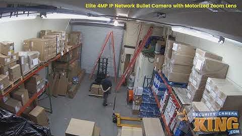Infrared Mode Demo - IPOB-ELE4IRZ - Elite 4MP IP Network Bullet Camera with Motorized Zoom Lens