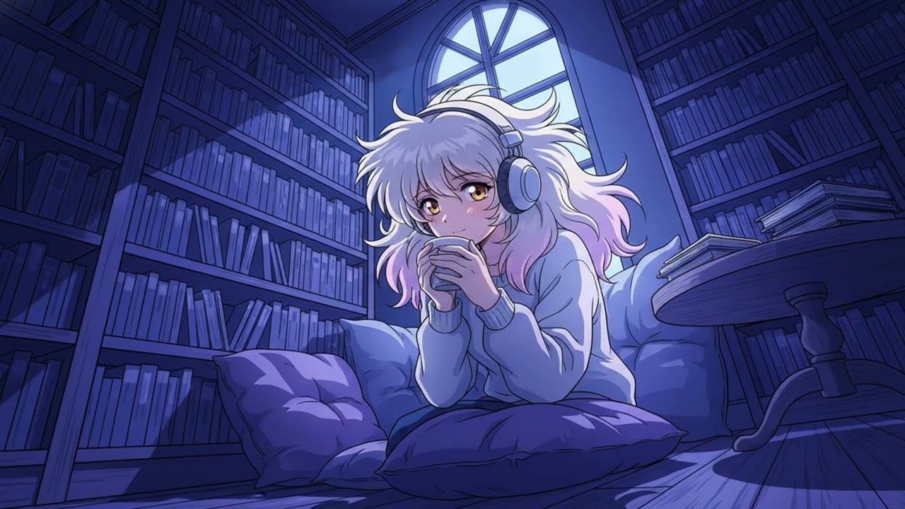 Calm Library Corner Jazz 🌙 | Deep Focus Music for Work & Study [Midnight Lo-fi]