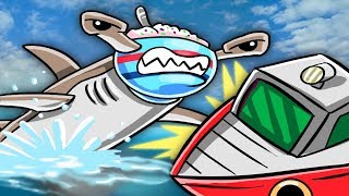 SHARK ATTACK CHALLENGE: Survive the Great White Shark! (Roblox Shark Bite) screenshot 5